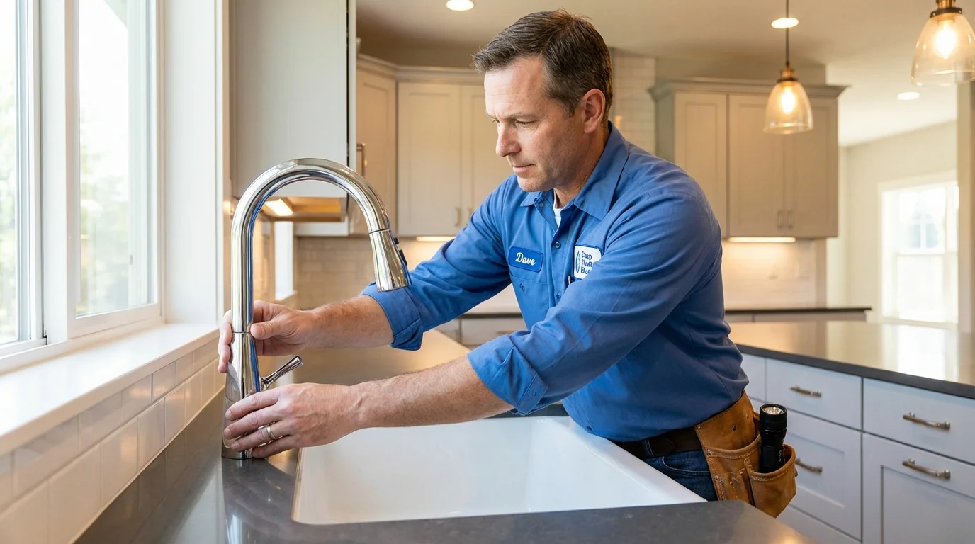 Kitchen faucet installation by Johns Plumbing LLC in Seagoville